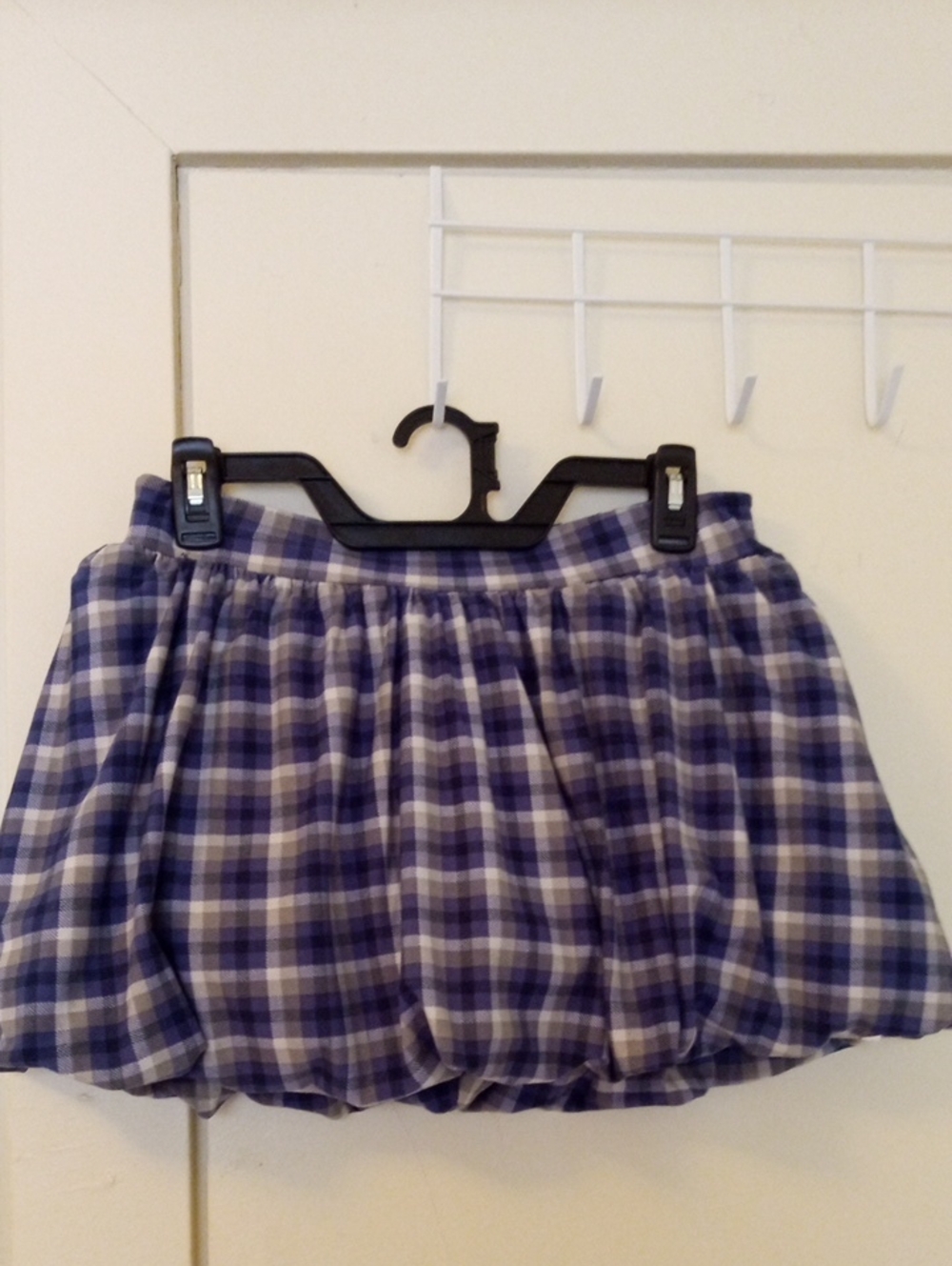 Brand New NO COMMENT Plaid Bubble Mini Skirt